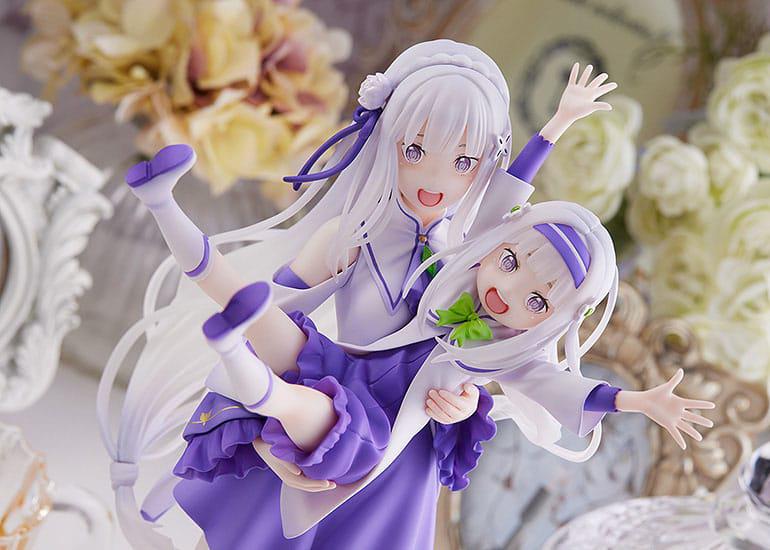 Preview: Emilia & Childhood Emilia - Re:Zero - Statue 1/7 - Sega