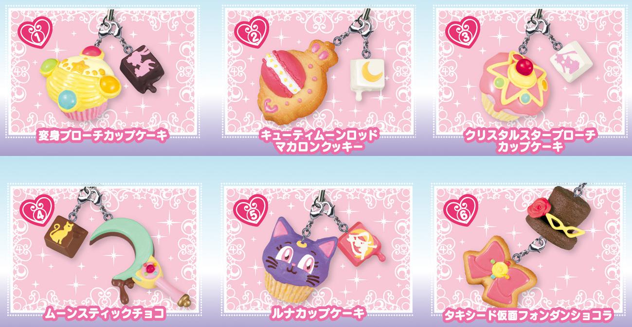 Preview: Sailor Moon Crystal Sweets Mascot Charms - Komplettset