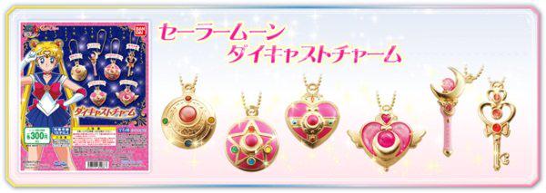 Preview: Sailor Moon - Die-Cast Charm Gashapon Set - exklusive EU Premium Verpackung