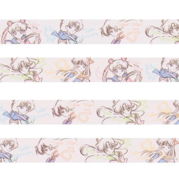 Preview: Sailor Moon - Klebeband / Washi Tape /Masking Tape - Inner Senshi