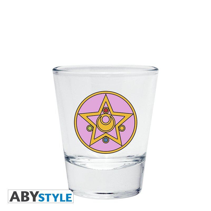 Preview: Sailor Moon Logo - Artemis - Luna - Brosch - Premium Schnapsgläser 4er Set