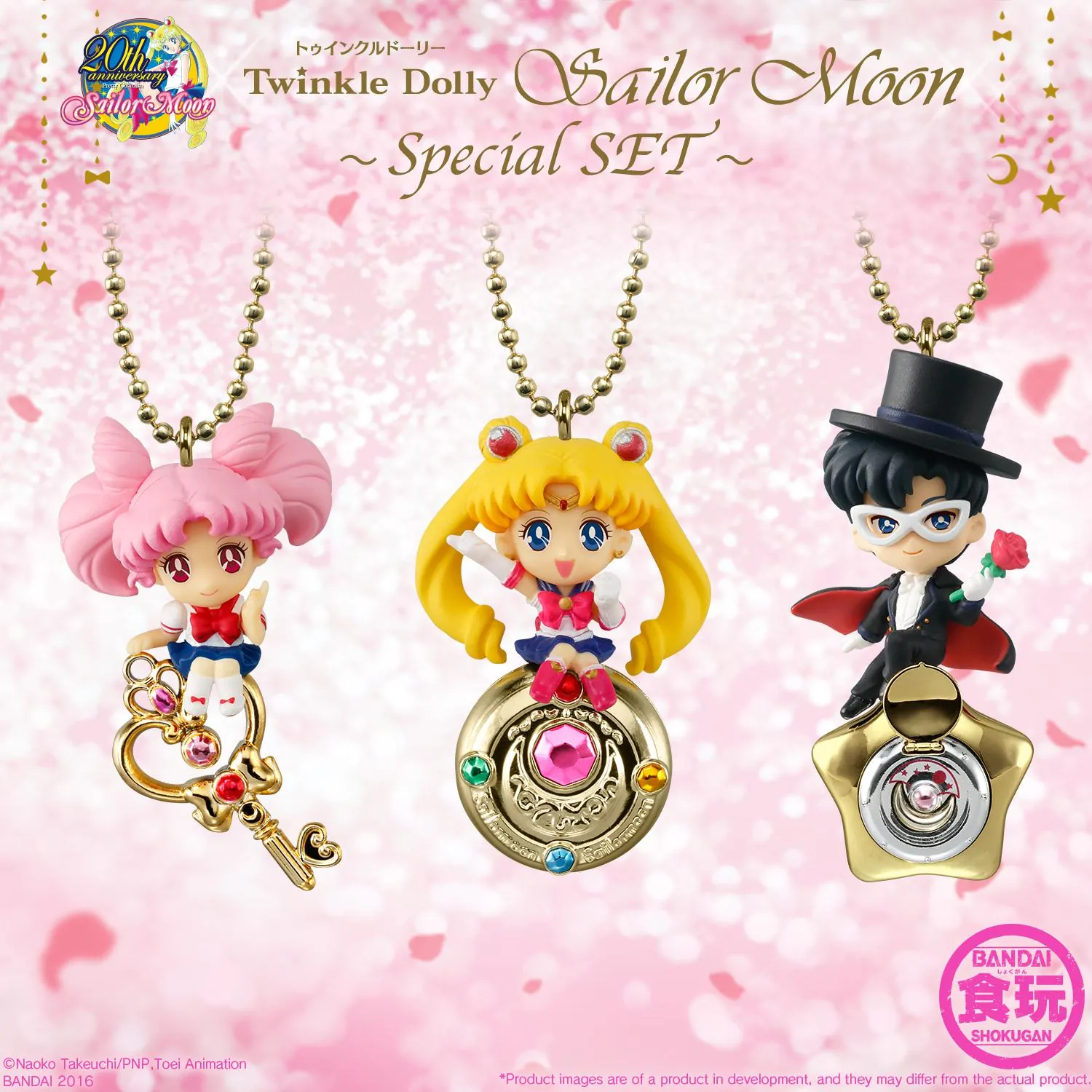 Preview: Sailor Moon, Sailor Chibi Moon und Tuxedo Mask - Twinkle Dolly Special Set