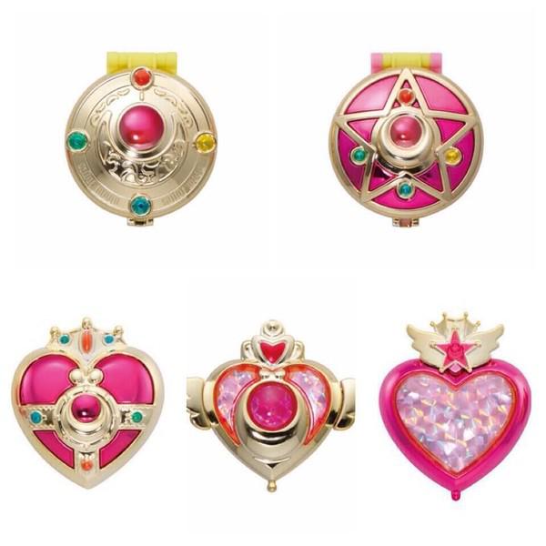 Preview: Sailor Moon - Verwandlungsbroschen Set - Taschenspiegel - Gashapon