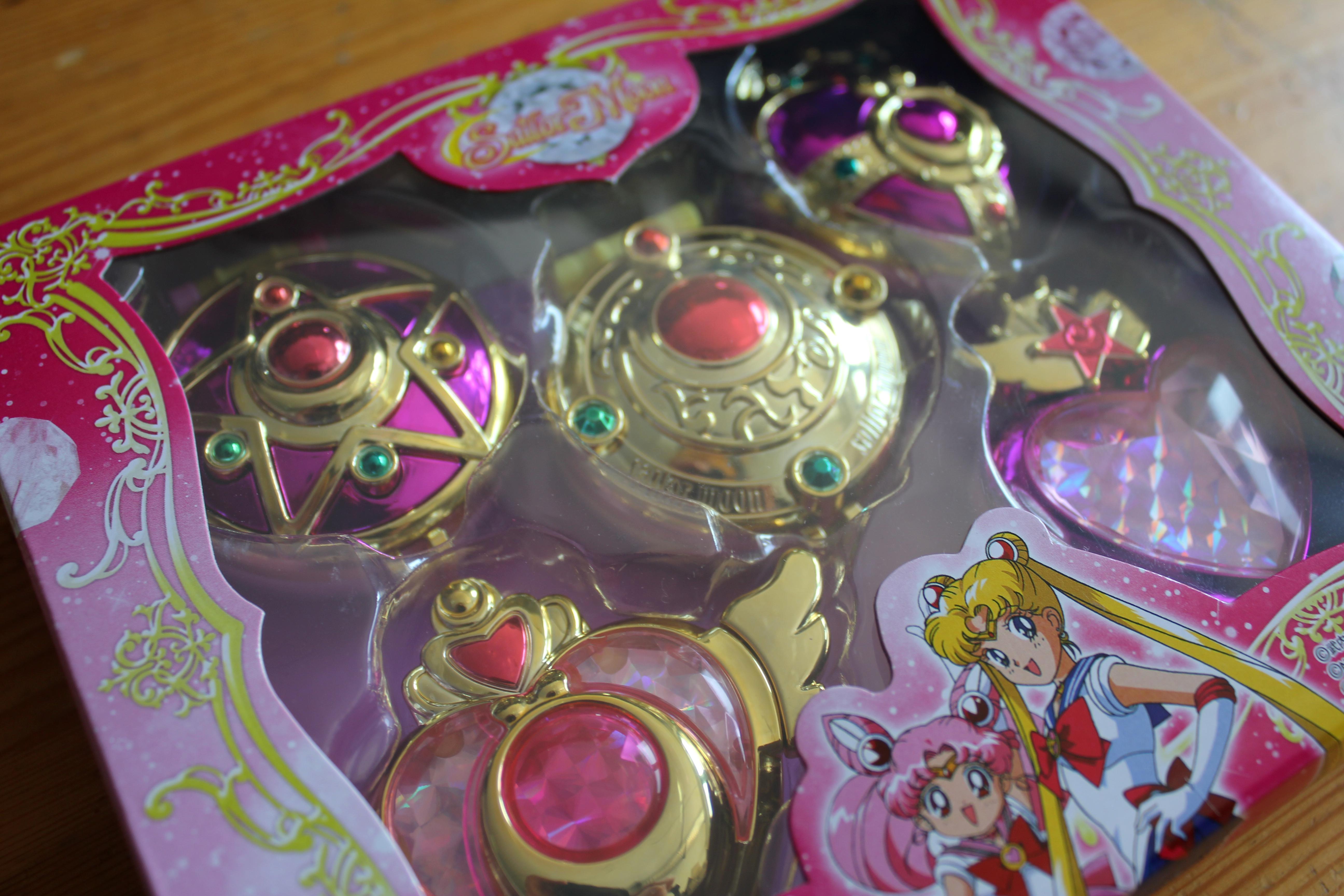 Preview: Sailor Moon - Verwandlungsbroschen Set - Taschenspiegel - Gashapon