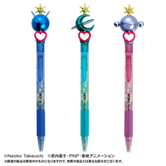 Preview: Sailor Uranus, Pluto und Neptun - Kugelschreiber Set - Planet Power Ball Pen Set - Sailor Moon