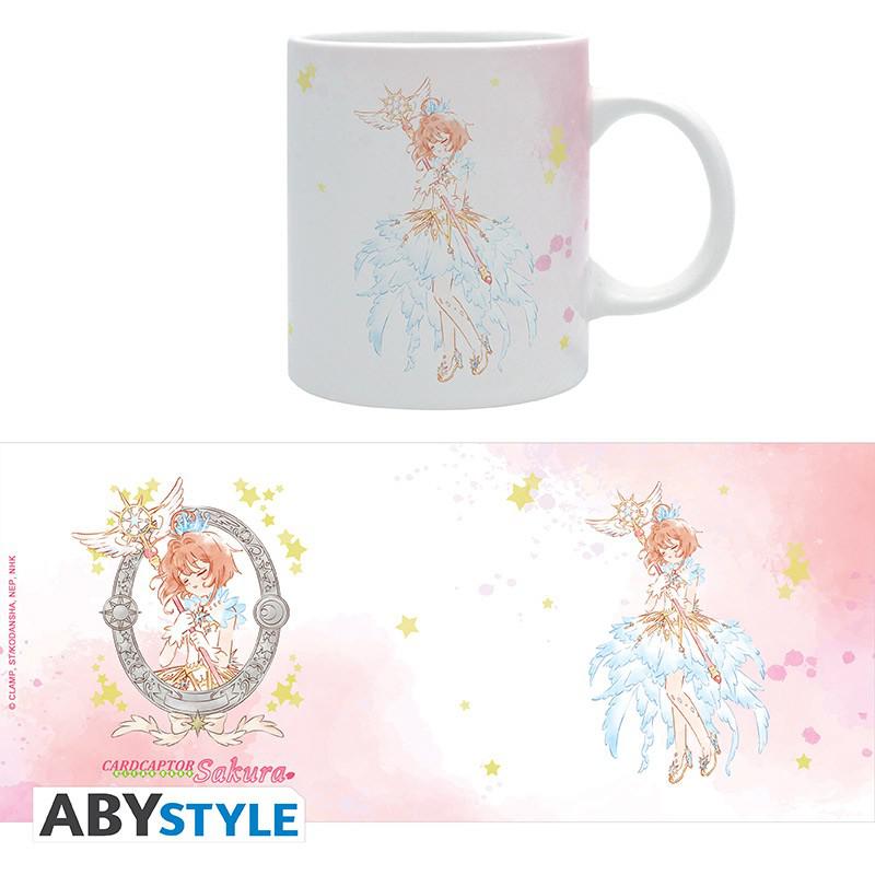 Preview: Sakura Watercolor - 320 ml Tasse - Card Cator Sakura - AbyStyle