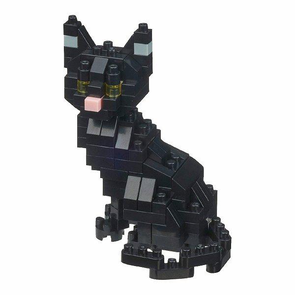 Preview: Schwarze Katze - Nanoblock Mini Serie Cat breed - NBC-281