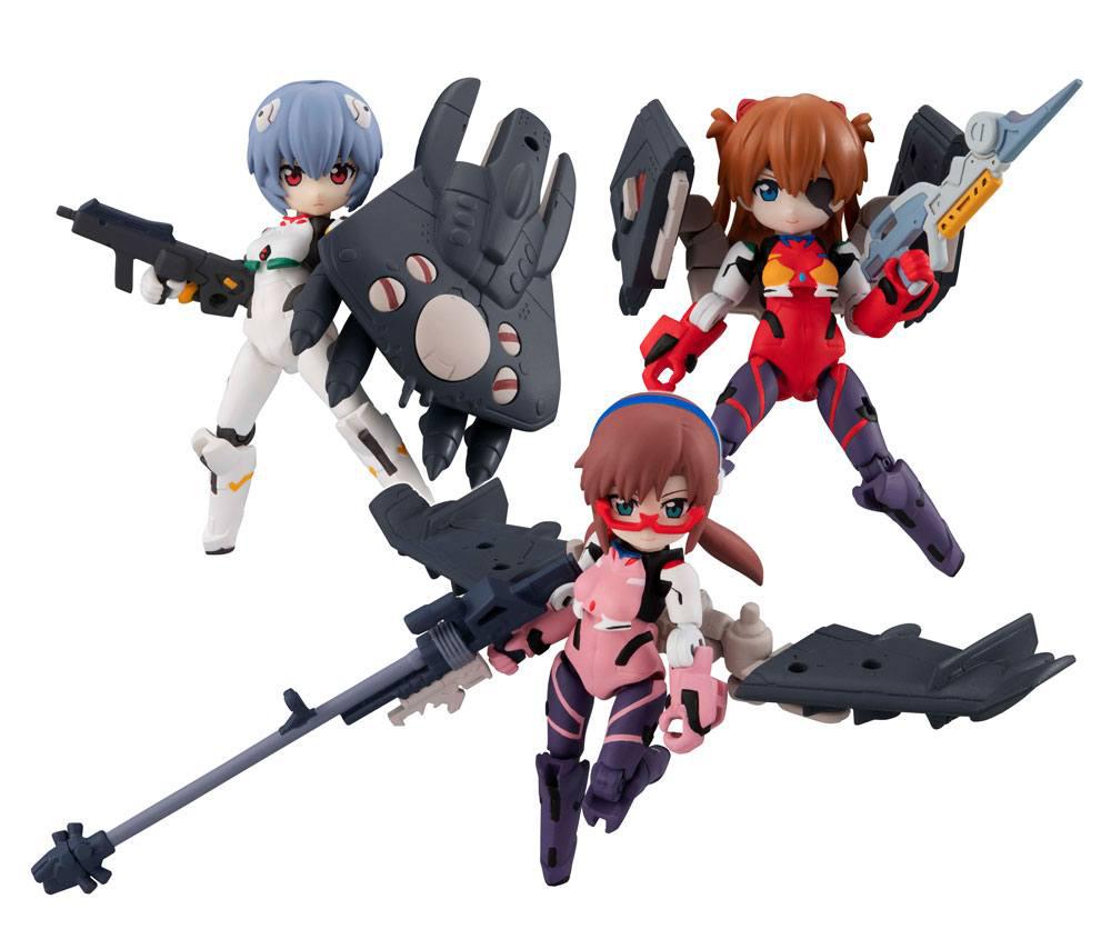 Preview: Set (3 Figuren) - Neon Genesis Evangelion Desktop Army Actionfiguren - Megahouse