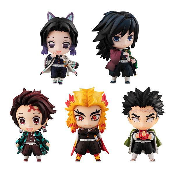 Preview: Set A (5 Figuren) - Tanjiro und Hashira Trading Set - Megahouse