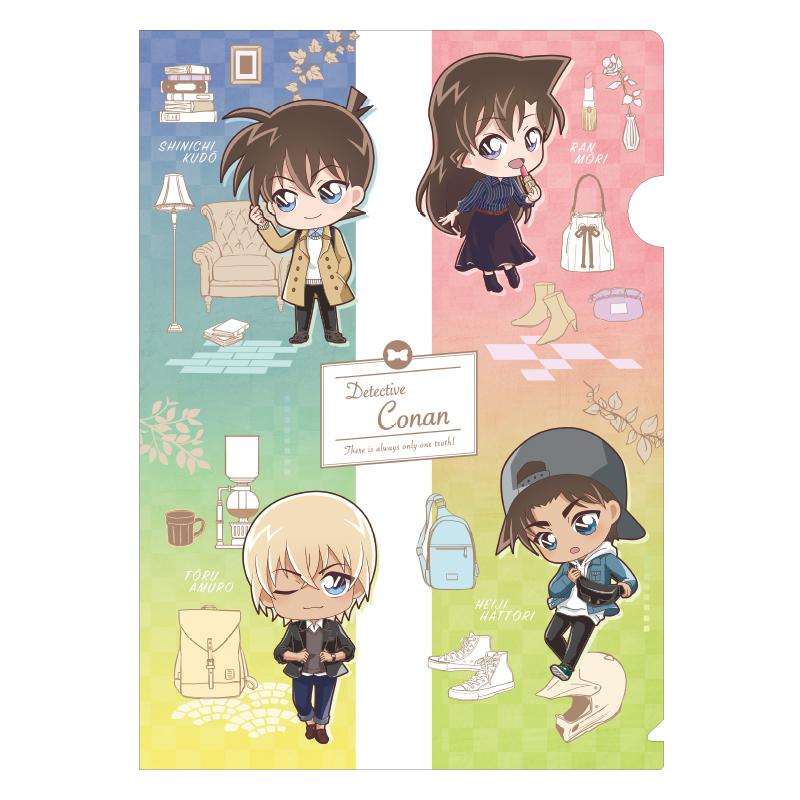 Preview: Shinichi, Ran, Heiji & Toru (Version B) - Detektiv Conan - Clear File / Aktenhülle A4 - CRUX