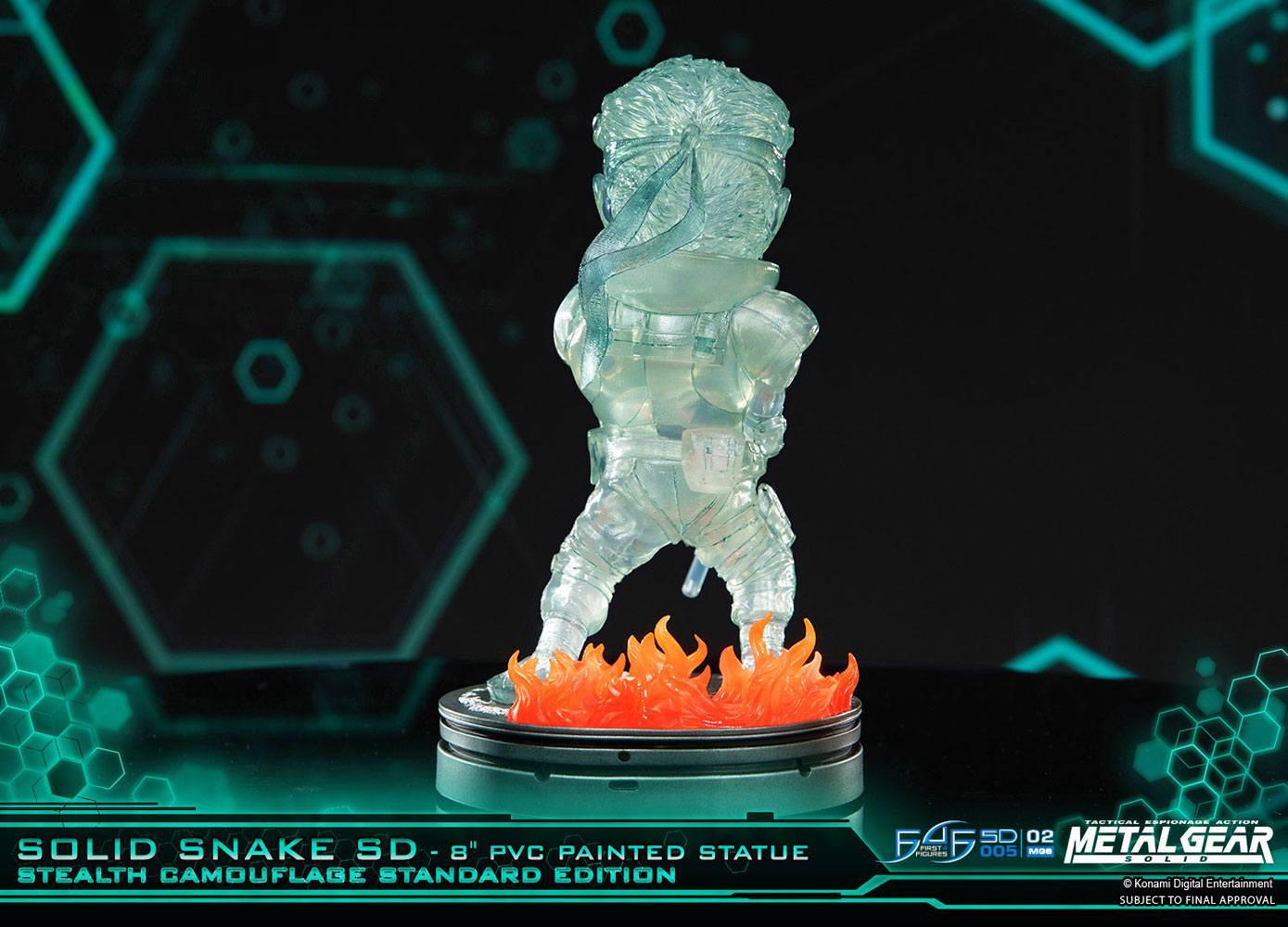 Preview: Solid Snake - Stealth Camouflage Edition - Metal Gear Solid SD Statue - First 4 Figures