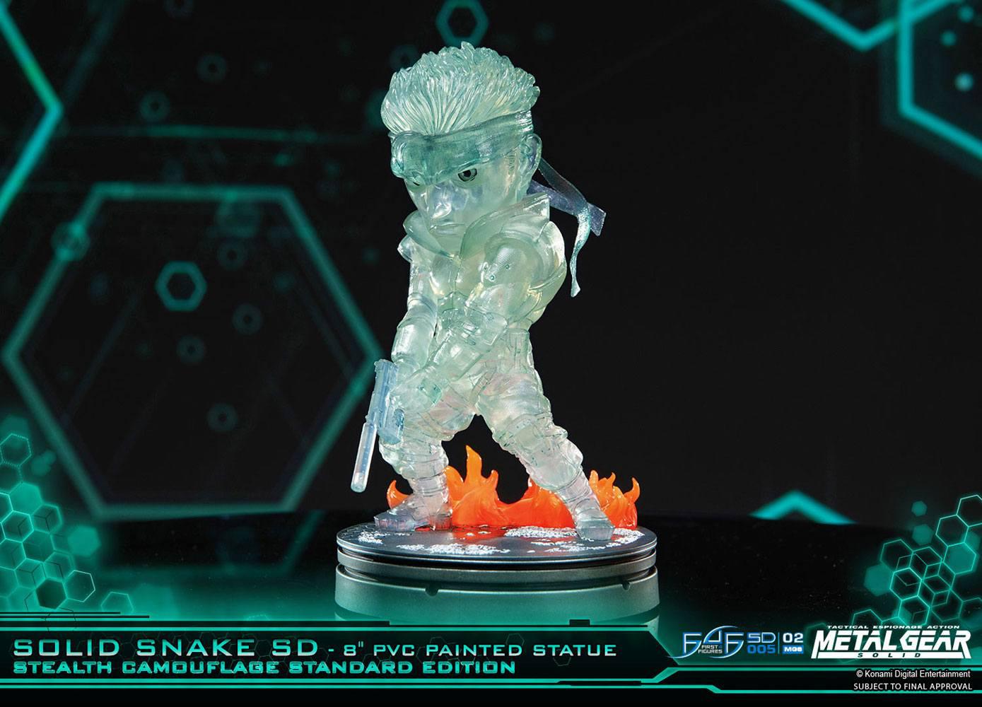 Preview: Solid Snake - Stealth Camouflage Edition - Metal Gear Solid SD Statue - First 4 Figures