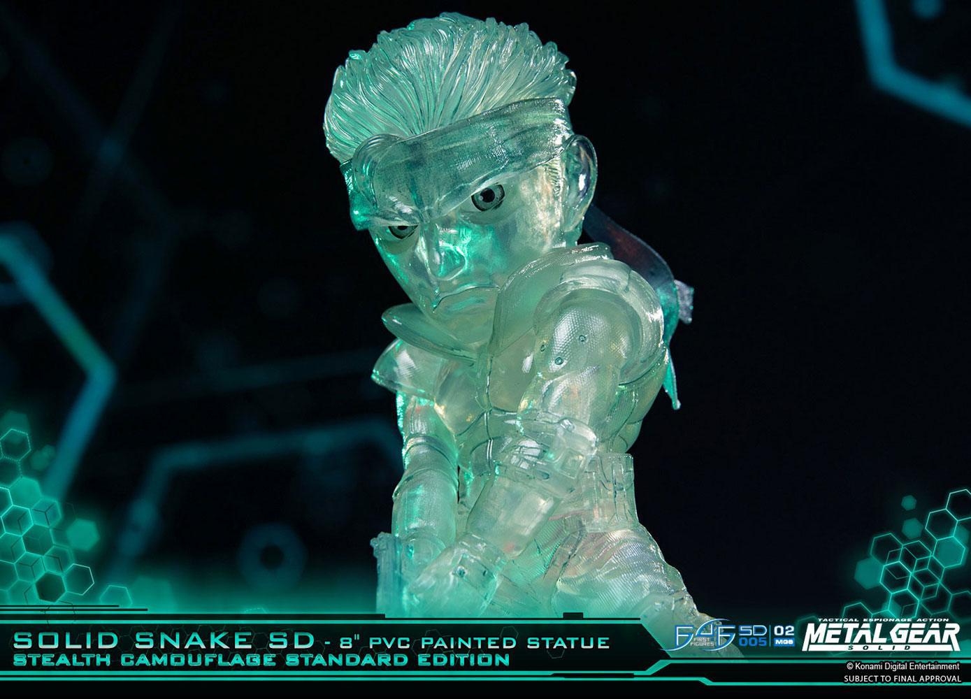 Preview: Solid Snake - Stealth Camouflage Edition - Metal Gear Solid SD Statue - First 4 Figures