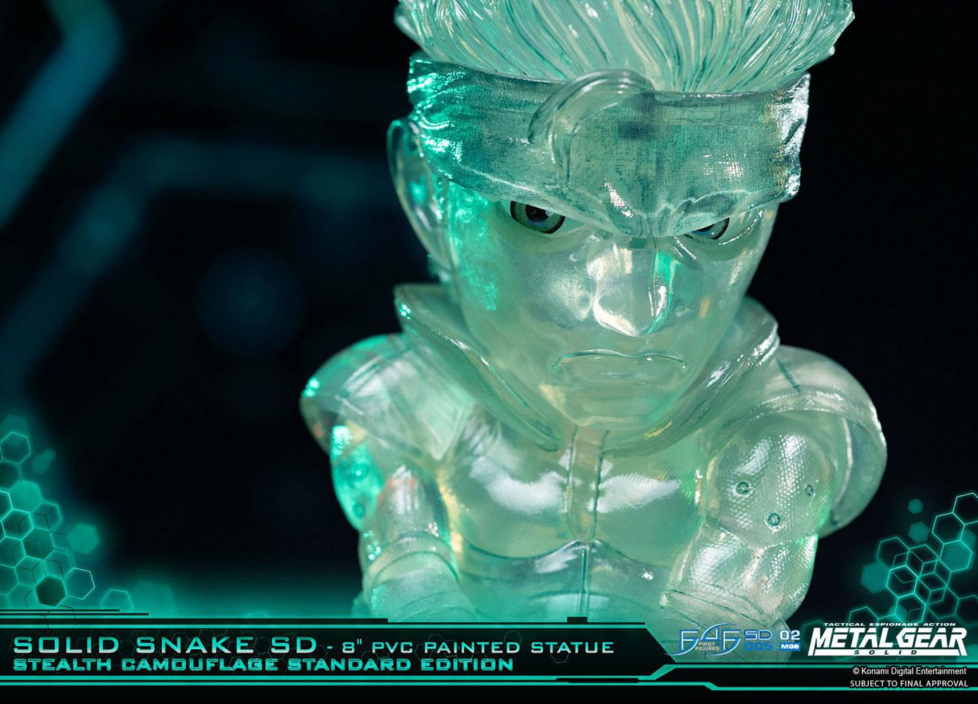 Preview: Solid Snake - Stealth Camouflage Edition - Metal Gear Solid SD Statue - First 4 Figures