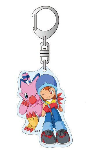 Preview: Sora Takenouchi und Biyomon - Digimon Acryl Schlüsselanhänger - 15th Anniversary