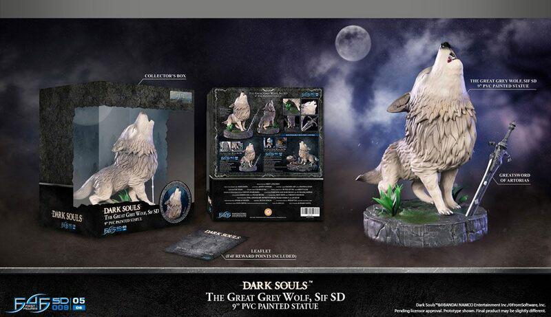 Preview: Sif, der Große Grauwolf - Dark Souls SD Statue - First 4 Figures