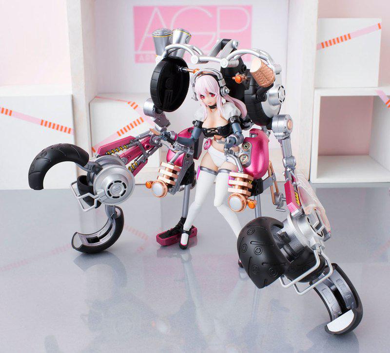 Preview: Super Sonico mit Super Bike Robo - A.G.P. Actionfigur