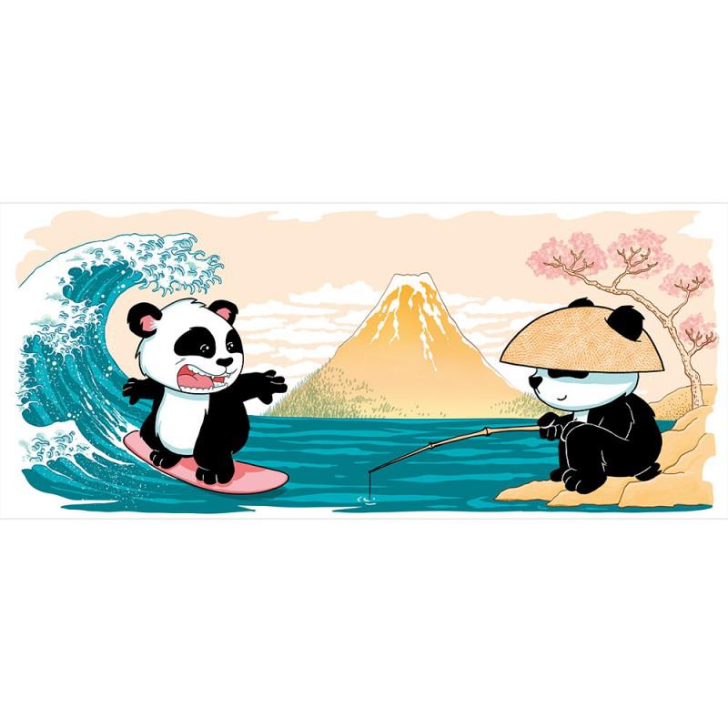 Preview: Surfing Panda - 320 ml Tasse - Asian Art - AbyStyle