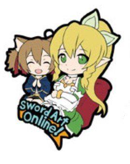 Preview: Sword Art Online II Niitengomu Gummi Anhänger - Leafa und Silica (Sword Art Online!)