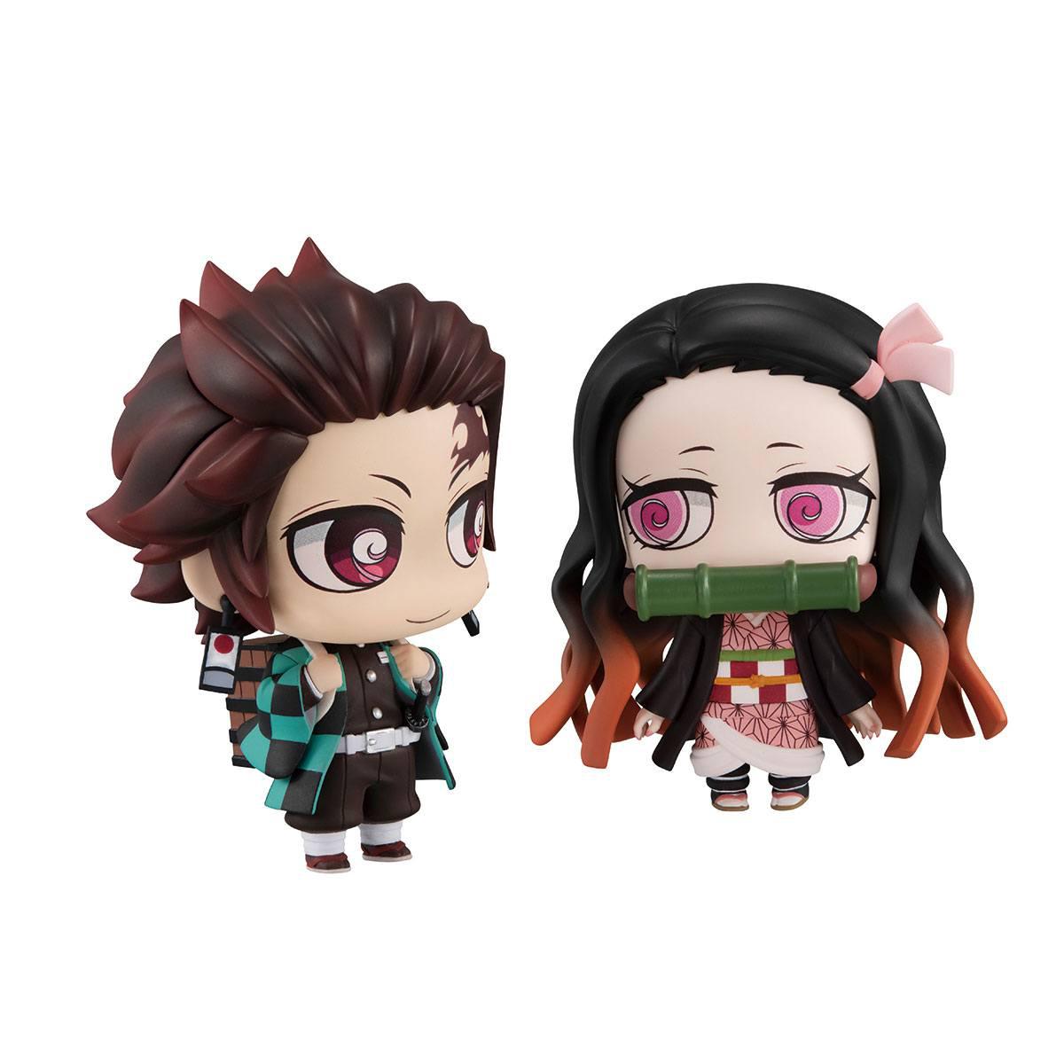 Preview: Tanjiro Kamado und Nezuko Kamado - Demon Slayer: Kimetsu no Yaiba Chimi Mega Buddy Doppelpack - Megahouse