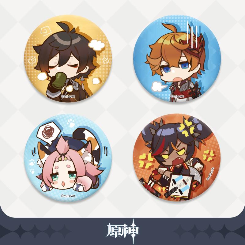 Preview: Tartaglia  - Genshin Impact -  Chibi Stickers Glossy Badge - miHoYo