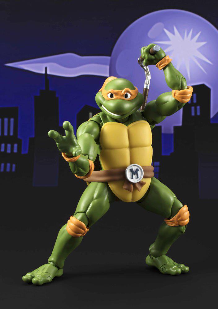 Preview: Teenage Mutant Ninja Turtles S.H. Figuarts Actionfigur Michelangelo Tamashii Web Exclusive 15 cm