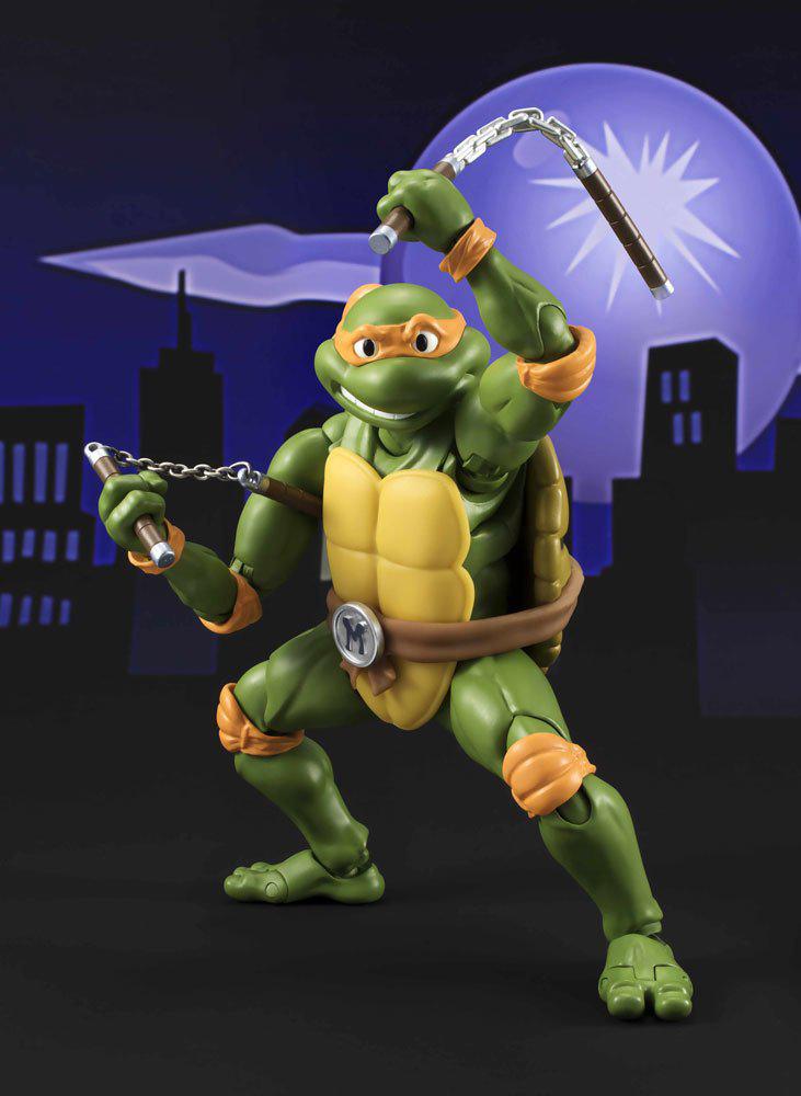 Preview: Teenage Mutant Ninja Turtles S.H. Figuarts Actionfigur Michelangelo Tamashii Web Exclusive 15 cm