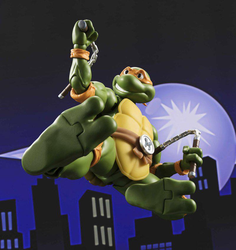 Preview: Teenage Mutant Ninja Turtles S.H. Figuarts Actionfigur Michelangelo Tamashii Web Exclusive 15 cm