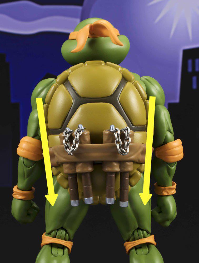 Preview: Teenage Mutant Ninja Turtles S.H. Figuarts Actionfigur Michelangelo Tamashii Web Exclusive 15 cm