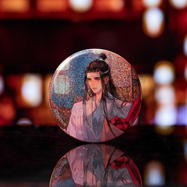 Preview: Wei Wuxian & Lan Wangji (Yin Fu Chun He Version - New Spring Series) - The Master of Diabolism / Mo Dao Zu Shi - Acrylaufsteller & Buttons Set - Hobby Rangers