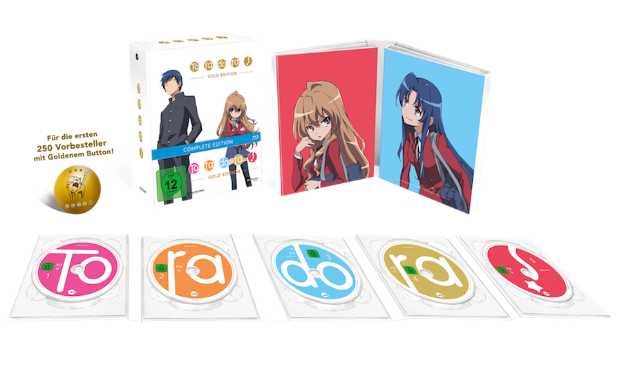 Preview: Toradora! Gold Edition - BD [Komplett Box]