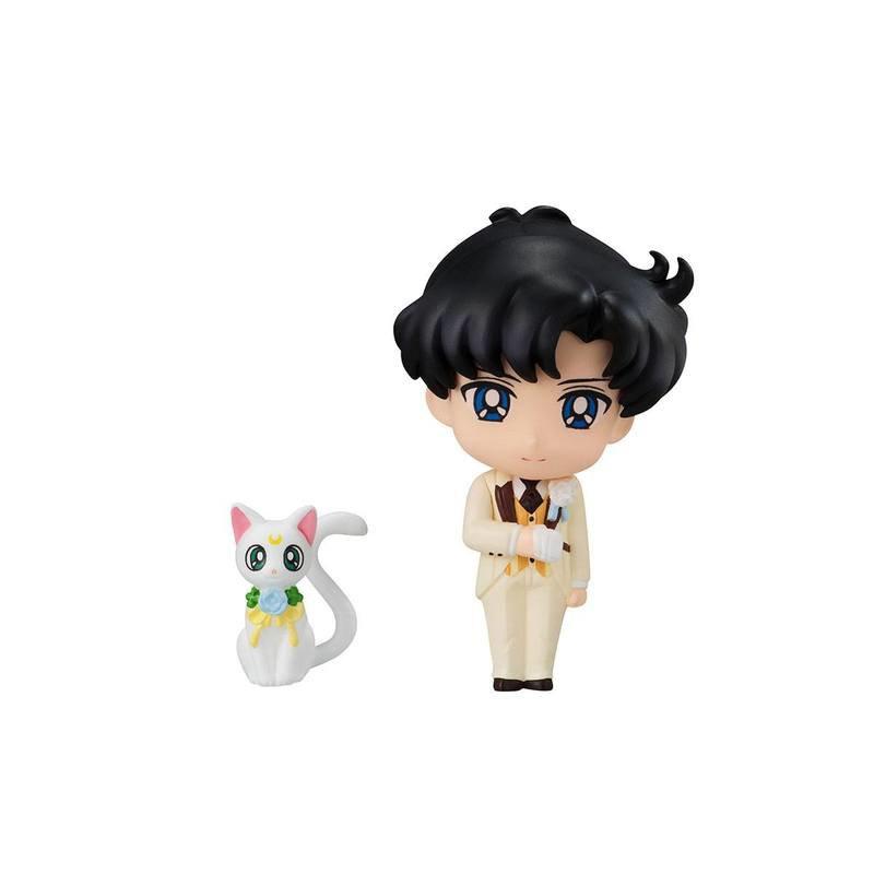 Preview: Usagi / Bunny Tsukino, Mamoru Chiba, Luna und Artemis - 4er Set - Sailor Moon Happy Wedding - Petit Chara