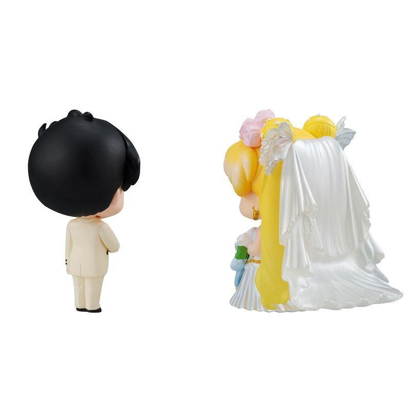 Preview: Usagi / Bunny Tsukino, Mamoru Chiba, Luna und Artemis - 4er Set - Sailor Moon Happy Wedding - Petit Chara