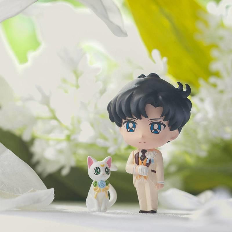 Preview: Usagi / Bunny Tsukino, Mamoru Chiba, Luna und Artemis - 4er Set - Sailor Moon Happy Wedding - Petit Chara