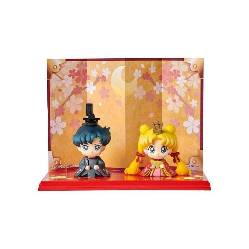 Preview: Usagi / Bunny Tsukino und Mamoru Chiba - Petit Chara Hinamatsuri Doppelset - Megahouse