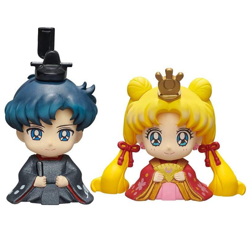 Preview: Usagi / Bunny Tsukino und Mamoru Chiba - Petit Chara Hinamatsuri Doppelset - Megahouse