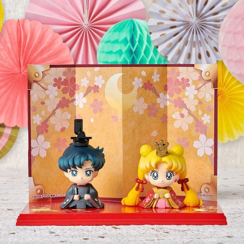 Preview: Usagi / Bunny Tsukino und Mamoru Chiba - Petit Chara Hinamatsuri Doppelset - Megahouse