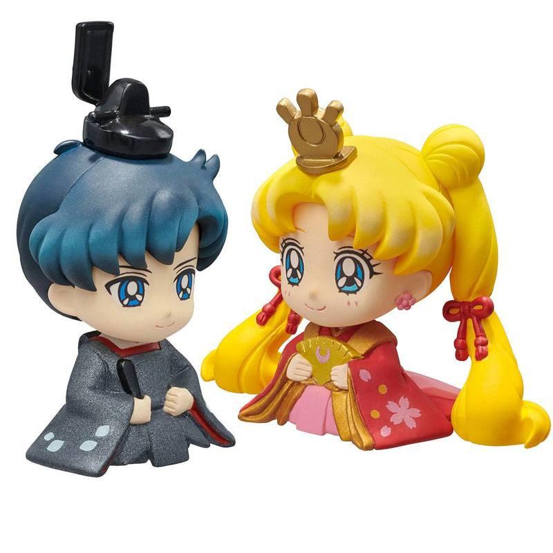 Preview: Usagi / Bunny Tsukino und Mamoru Chiba - Petit Chara Hinamatsuri Doppelset - Megahouse