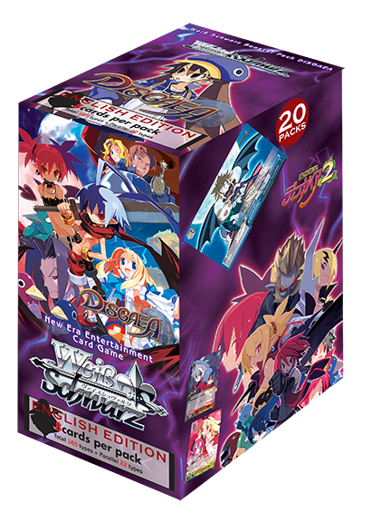 Preview: Weiss Schwarz Booster Display - Disgaea (enthält 20 Booster mit je 8 Karten) (englische Version)