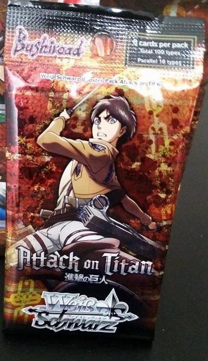 Preview: Weiss Schwarz Boosterpackung - Attack on Titan (enthält 8 Karten) (englische Version)