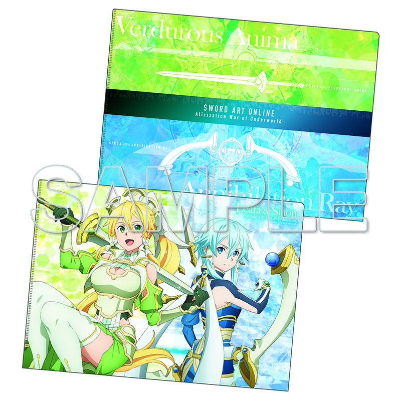 Preview: Zwei A4 Schutzhülle - Weapon Clear File Series Leafa x Sinon - Sword Art Online - Kadokawa