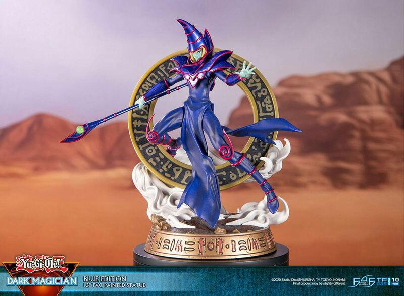 Preview: Schwarzer / Dunkler Magier - Blaue Karten Edition - First 4 Figures - Yu-Gi-Oh! PVC Figur