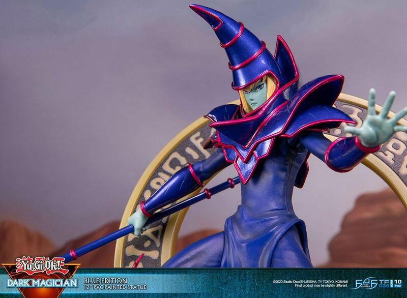 Preview: Schwarzer / Dunkler Magier - Blaue Karten Edition - First 4 Figures - Yu-Gi-Oh! PVC Figur