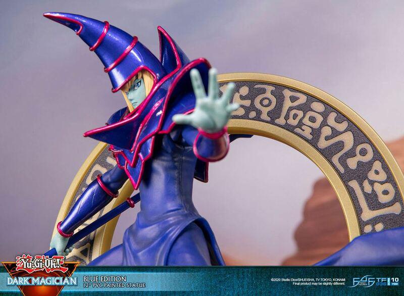 Preview: Schwarzer / Dunkler Magier - Blaue Karten Edition - First 4 Figures - Yu-Gi-Oh! PVC Figur