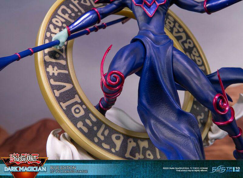 Preview: Schwarzer / Dunkler Magier - Blaue Karten Edition - First 4 Figures - Yu-Gi-Oh! PVC Figur