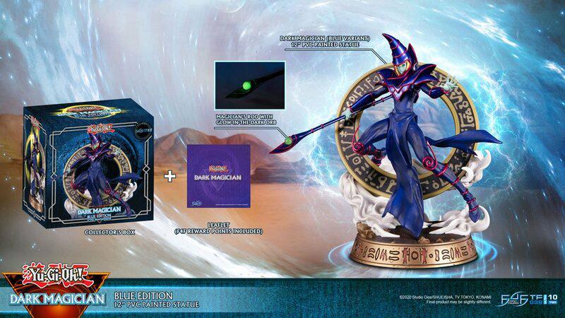 Preview: Schwarzer / Dunkler Magier - Blaue Karten Edition - First 4 Figures - Yu-Gi-Oh! PVC Figur