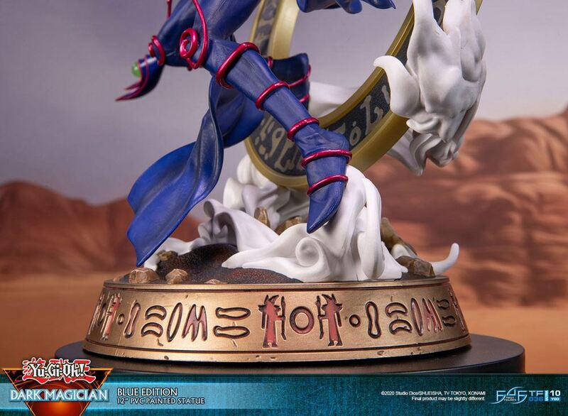 Preview: Schwarzer / Dunkler Magier - Blaue Karten Edition - First 4 Figures - Yu-Gi-Oh! PVC Figur