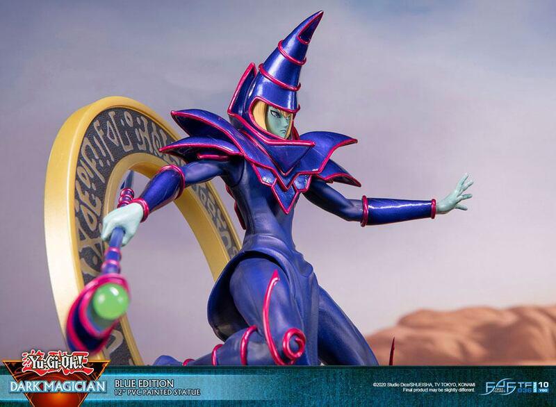 Preview: Schwarzer / Dunkler Magier - Blaue Karten Edition - First 4 Figures - Yu-Gi-Oh! PVC Figur