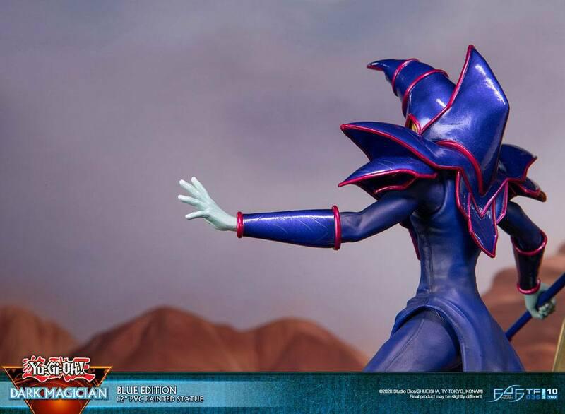 Preview: Schwarzer / Dunkler Magier - Blaue Karten Edition - First 4 Figures - Yu-Gi-Oh! PVC Figur