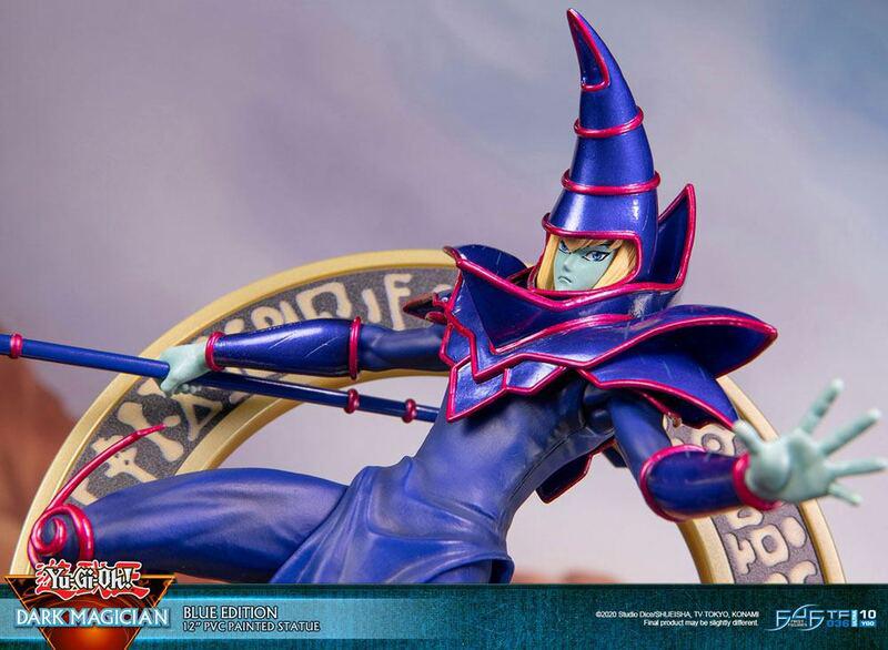 Preview: Schwarzer / Dunkler Magier - Blaue Karten Edition - First 4 Figures - Yu-Gi-Oh! PVC Figur